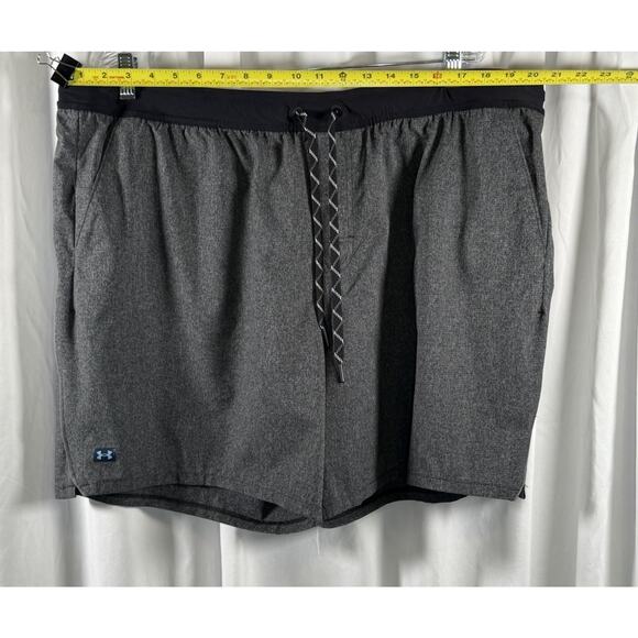 Under Armour Compression Lined Volley Swim Trunks, Heather Gray,Sz: XXL, 87-26 - Picture 14 of 16